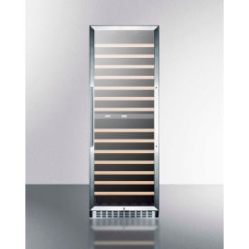 Summit-2-Zone Wine Cellar W/Glass Door, 160 Bottle Capacity, 23-5/8" Wide