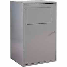 1 Door Maxi Soil Locker, 26"W x 21-1/4"D x 42-1/2"H, Gray, Assembled
