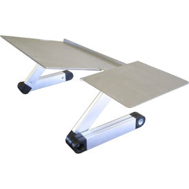 WEKTS WorkEZ Keyboard Tray & Mouse Pad, Silver