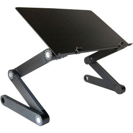 WorkEZ Professional Aluminum Laptop Stand, Black