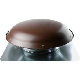 Steel Large Capacity Round Static Vent, 144 Sq. in NFA, Brown, 1/Pack