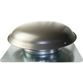 Steel Large Capacity Round Static Vent, 144 Sq. In. NFA, Weathered Gray, 1/Pack