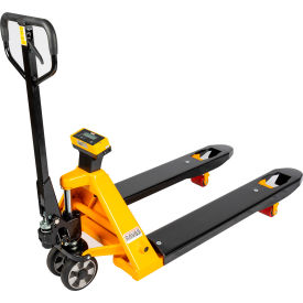 Manual Pallet Jack Scale Truck, 5000 lb. Capacity, 27"W x 47-1/2"L Forks
