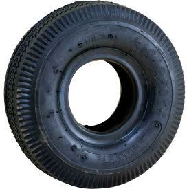 Pneumatic Tire & Tube - 4.10/3.50-4 Sawtooth Tread - 10.5" x 3.6"