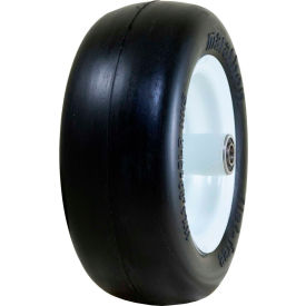 Marathon Flat Free Tire - 11x4.00-5 Smooth Tread - 5" Centered - 3/4" Bearings