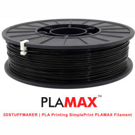 3D Printer PLA Max Filament, 1.75mm, 0.75 kg, Black
