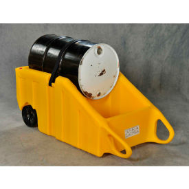 Drum Containment Dolly - 70 Gallon Capacity - 10" Wheels - Polyethylene
