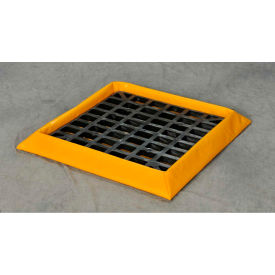 Drum SpillNEST Utility Tray with Grate 32-1/4" x 32-1/4" x 3" - 10 Gallon Capacity