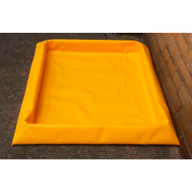 4 Drum SpillNEST Utility Tray with Grate - 57-3/4" x 57-3/4" x 3" - 30 Gallon Capacity
