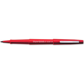 Flair Felt Tip Marker Pen, Red Ink, Medium, 36/Box