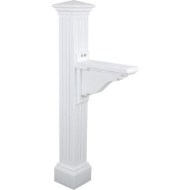Manchester Mailbox Post - 58"H White