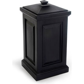 Outdoor Storage Box - 20"L x 20"W x 37-3/4"H, Black