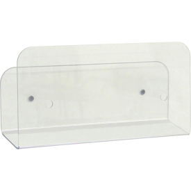 Open Ended Wall Storage Pocket - 12"W x 3"D x 6"H, Clear