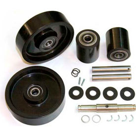 Complete Wheel Kit for Manual Pallet Jack - Fits Specific Uline Models