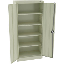 Smart Space Storage Cabinet, 30"W x 15"D x 66"H, Champagne Putty, All-Welded