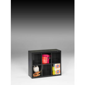 Cubby Cabinet - Welded 34-1/2"W x 13-1/2"D x 30"H Black