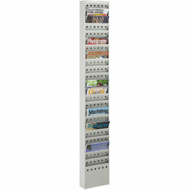 23 Pocket Steel Magazine Rack - Gray