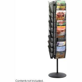 Rotating Mesh Magazine Stand