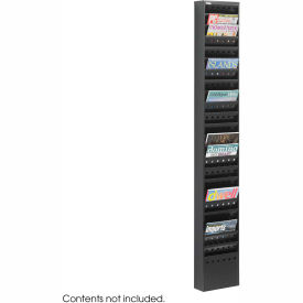 23 Pocket Steel Magazine Rack - Black
