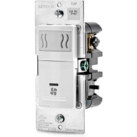 Humidity Sensor and Fan Control, 120VAC, 60Hz, Single Pole, White