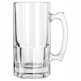 Beer Glass, Mug 34 Oz., Super, 12 Pack