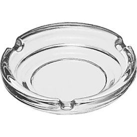 Glass Ashtray 4.25" Clear Round, 48 Pack