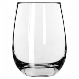 White Wine Glass 15.25 Oz., Stemless, 12 Pack