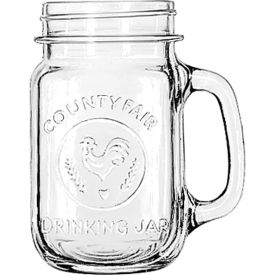 Glass County Fair Drinking Jar 16.5 Oz., 12 Pack