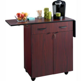 Hospitality Service Cart - Mahogany