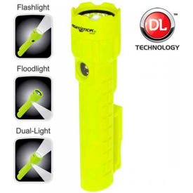 Nightstick Intrinsically Safe Dual-Light Flashlight w/Magnets - 3 AA (not included) - Green - UL913
