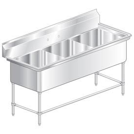 Three Bowl Aerospec SS NSF Sink
