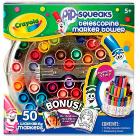Pip-Squeaks Telescoping Marker Tower, Assorted Colors, 50/Set