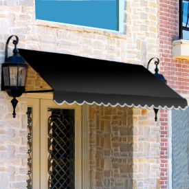 Window/Entry Awning 3-3/8'W x 2-9/16'H x 2'D Black