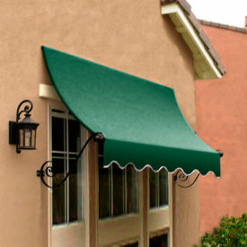 Window/Entry Awning 6-3/8'W x 2-9/16'H x 2'D Forest Green