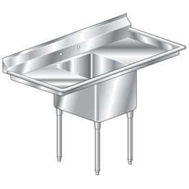 One Bowl Economy SS NSF Sink with Two 30W Drainboards