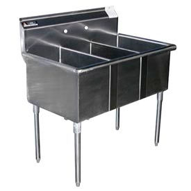 2S3-1816 Premium SS Non-NSF Three Bowl Sink