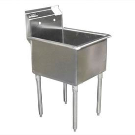 2-Compartment Stainless Steel Non-NSF One Bowl Sink