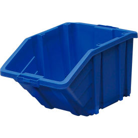 Ultra Storage Bin, 16-3/16"L x 25"W x 13-1/8"H, Blue, Polypropylene