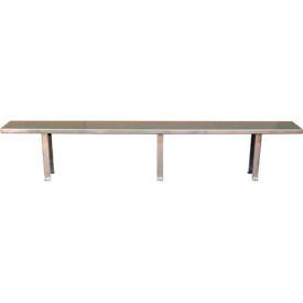 Stainless Steel Bench, 96"W x 12"D x 18"H
