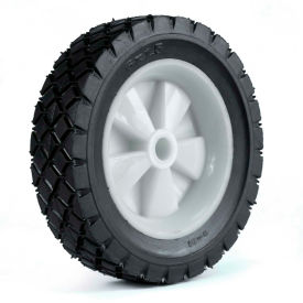Light Duty Plastic Wheel - 6 x 1.50 - 1-3/8" Offset Hub 1/2" Bore Diamond Tread