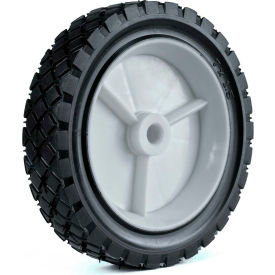 Light Duty Plastic Wheel - 7 x 1.50 - 1-3/8" Offset Hub 1/2" Bore Diamond Tread