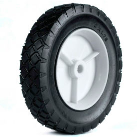Light Duty Plastic Wheel - 8 x 1.75 - 1-3/8" Offset Hub 1/2" Bore Diamond Tread