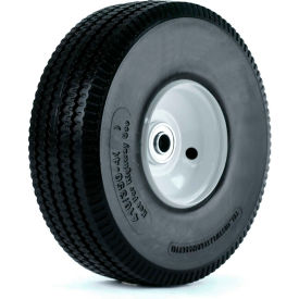 10" Flat Free Hand Truck Wheel - 410/350-4 - 2-1/4 x 5/8" Offset Hub