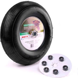 13" Wheelbarrow & Garden Cart Wheel - Universal Hub - 5/8" BB