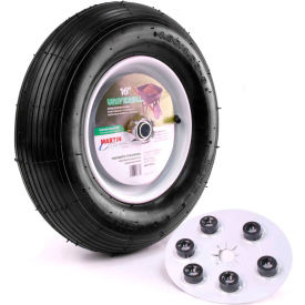 16" Wheelbarrow & Garden Cart Wheel - 480/400-8 - Universal Hub - 5/8" BB
