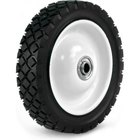 Light Duty Steel Wheel - 7 x 1.50 - 1-3/8" Offset Hub - 1/2" BB - Diamond Tread