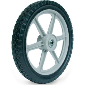Plastic Spoke Semi-Pneumatic Wheel - 14 x 1.75 - 2-3/8" Centered Hub 1/2" BB