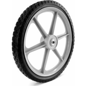 Plastic Spoke Semi-Pneumatic Wheel - 16 x 1.75 - 2-3/8" Centered Hub