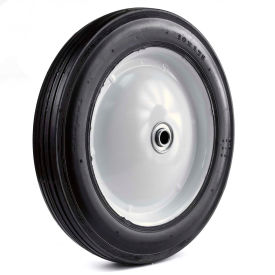 Light Duty Steel Wheel - 10 x 1.75 - 2-1/16" Centered Hub - 1/2" BB - Rib Tread