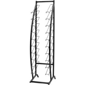 15" to 27"W x 19"D x 78"H Adjustable Waterfall Display, Black